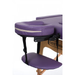 RestPro Classic 2 Purple Set Κρεβάτι Μασάζ Φυσικοθεραπείας Βαλίτσα Ξύλινο Massage Table + Massage Bolsters